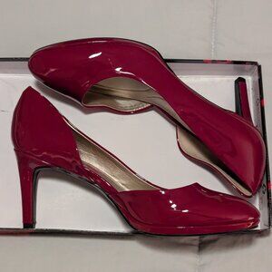 Bandolino Red Patent D'Orsay Pumps